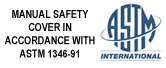 Our covers are built in accordance with safety standard ASTM 1346-91