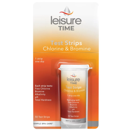 Leisure Time Chlorine/Bromine 4-Way Test Strips - 50 qty